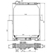 50555 NRF Радиатор, охлаждение двигателя