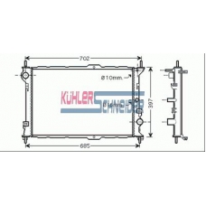 1800831 KUHLER SCHNEIDER Радиатор, охлаждение двигател