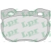 05P742 LPR Комплект тормозных колодок, дисковый тормоз