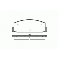 0179.10 REMSA Комплект тормозных колодок, дисковый тормоз