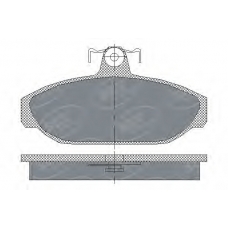 SP 165 PR SCT Комплект тормозных колодок, дисковый тормоз