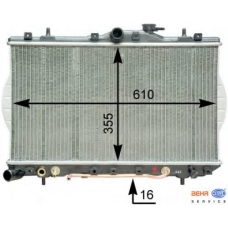 8MK 376 762-051 HELLA Радиатор, охлаждение двигателя