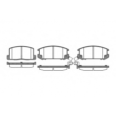2201.12 ROADHOUSE Комплект тормозных колодок, дисковый тормоз
