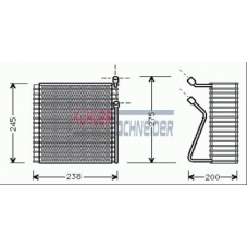 8704201 KUHLER SCHNEIDER Испаритель, кондиционер