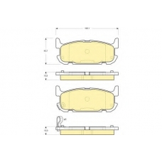6133189 GIRLING Комплект тормозных колодок, дисковый тормоз