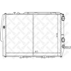 10-25019-SX STELLOX Радиатор, охлаждение двигателя