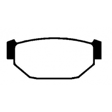 224405 NK Комплект тормозных колодок, дисковый тормоз