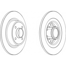 DDF1381 FERODO Тормозной диск