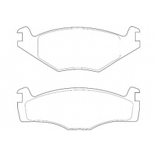 WBP20887A WAGNER LOCKHEED Комплект тормозных колодок, дисковый тормоз