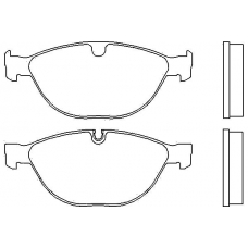 MDB2826 MINTEX Комплект тормозных колодок, дисковый тормоз