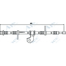 HOS3580 APEC Тормозной шланг