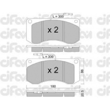 822-272-0 CIFAM Комплект тормозных колодок, дисковый тормоз