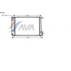 BW2086 GERI Радиатор, охлаждение двигател