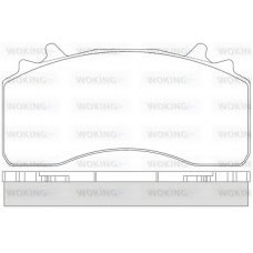 JSA 14263.10 WOKING Комплект тормозных колодок, дисковый тормоз