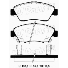 IBD-1435 IPS Parts Комплект тормозных колодок, дисковый тормоз