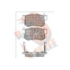 RB0798 R BRAKE Комплект тормозных колодок, дисковый тормоз