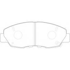 FP0764 FIT Комплект тормозных колодок, дисковый тормоз