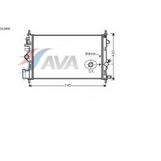 OL2468 AVA Радиатор, охлаждение двигателя
