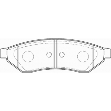 FD7309A NECTO Комплект тормозных колодок, дисковый тормоз