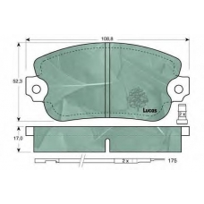 GDB154 TRW Комплект тормозных колодок, дисковый тормоз