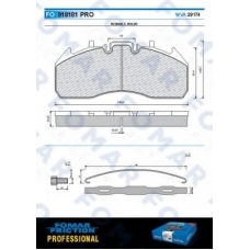 FO 918181 FOMAR ROULUNDS Комплект тормозных колодок, дисковый тормоз