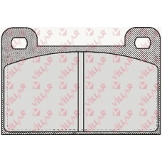 626.0491 VILLAR Комплект тормозных колодок, дисковый тормоз