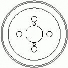 7D0211 KAWE Тормозной барабан
