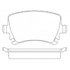 MDB2580 MINTEX Комплект тормозных колодок, дисковый тормоз