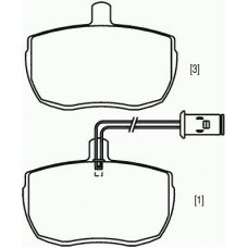 MLB85 MINTEX Комплект тормозных колодок, дисковый тормоз