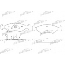 PBP1607 PATRON Комплект тормозных колодок, дисковый тормоз