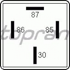 102 409 TOPRAN Реле, рабочий ток