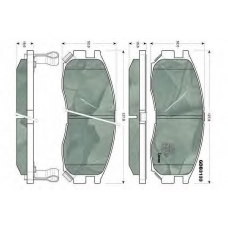 GDB3133 TRW Комплект тормозных колодок, дисковый тормоз