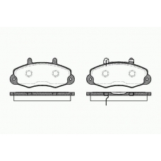 0391 02 KAWE Комплект тормозных колодок, дисковый тормоз