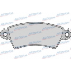 AC058766D AC Delco Комплект тормозных колодок, дисковый тормоз