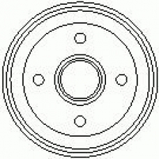 7D0147 KAWE Тормозной барабан