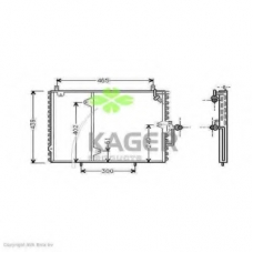 94-5191 KAGER Конденсатор, кондиционер