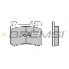 BP2410 BREMSI Комплект тормозных колодок, дисковый тормоз