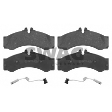 10 91 6811 SWAG Комплект тормозных колодок, дисковый тормоз