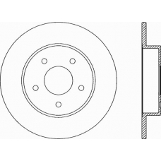 BDA2046.10 OPEN PARTS Тормозной диск