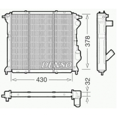 DRM23027 DENSO Радиатор, охлаждение двигателя