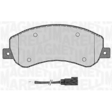 363916060272 MAGNETI MARELLI Комплект тормозных колодок, дисковый тормоз