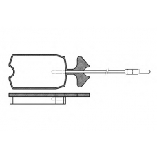 2034.14 ROADHOUSE Комплект тормозных колодок, дисковый тормоз