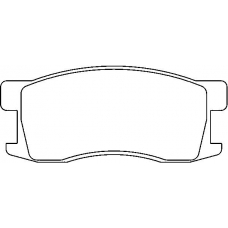 MDB2454 MINTEX Комплект тормозных колодок, дисковый тормоз