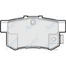 PAD1066 APEC Комплект тормозных колодок, дисковый тормоз