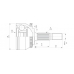 CVJ5573.10 OPEN PARTS Шарнирный комплект, приводной вал