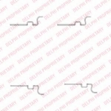 LX0435 DELPHI Комплектующие, колодки дискового тормоза