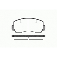 0094 20 KAWE Комплект тормозных колодок, дисковый тормоз
