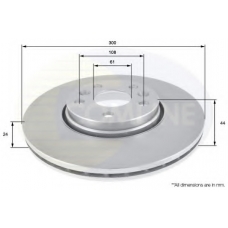 ADC1599V COMLINE Тормозной диск