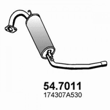 54.7011 ASSO Глушитель выхлопных газов конечный