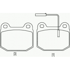 MDB1618 MINTEX Комплект тормозных колодок, дисковый тормоз
